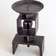 Wrought metal totem candle holder, 1960s