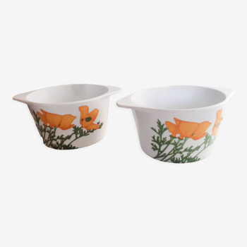 Vintage melamine ear bowls