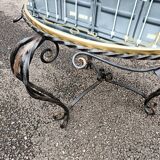 Table basse ancienne fer forgé art déco