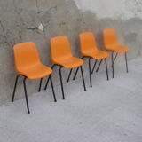 Set of four small children's chairs