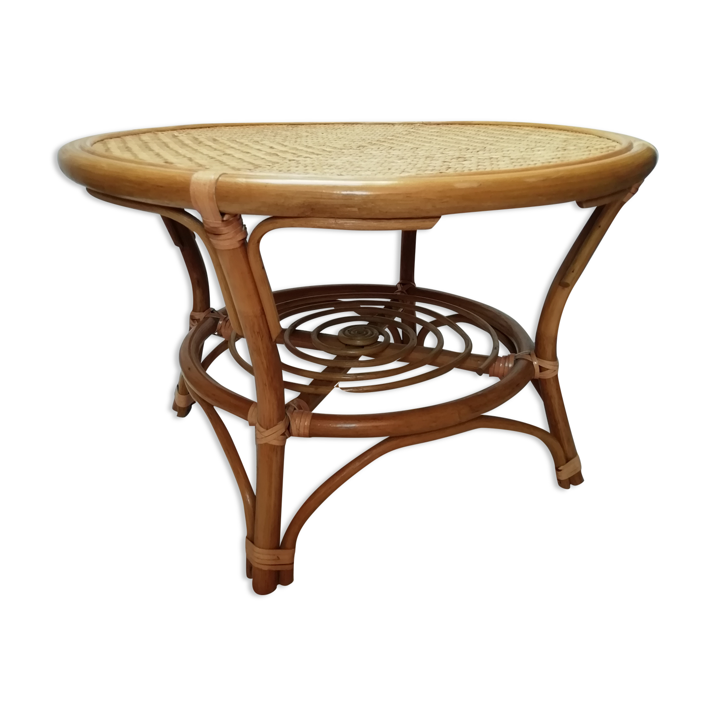 Rattan coffee table
