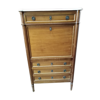 Louis XVI style mahogany writing desk