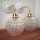 Appliques murales globes en verre