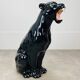 Black panther in ceramic floor 76 cm