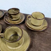 Set of 6 cups and saucers Langenthal