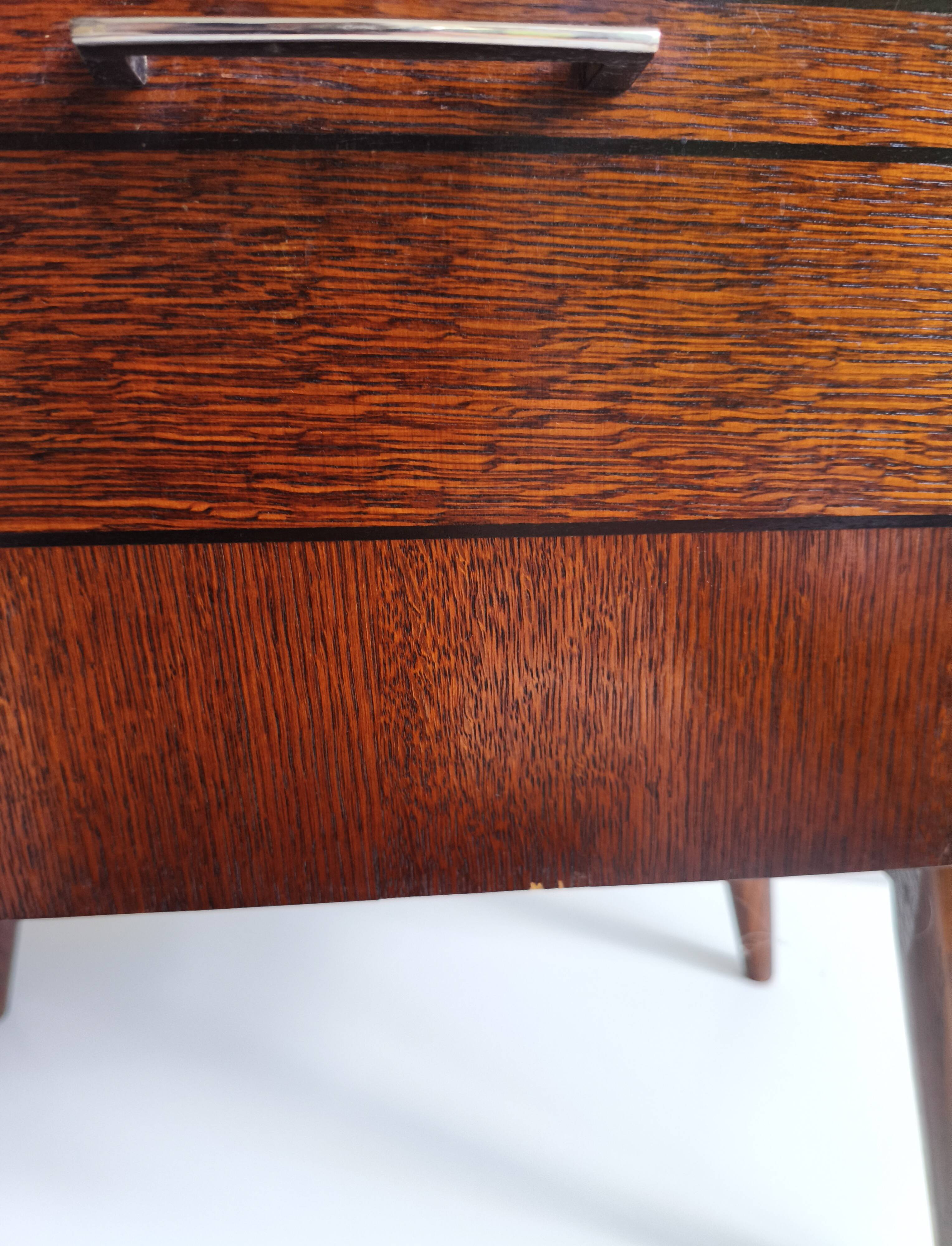 Vintage side table with compass legs