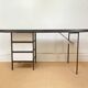 Grand bureau noir et blanc Georges Nelson pour Herman Miller, Usa, vers 1950.