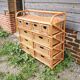 Ancienne Commode en Rotin / Osier Clair 10 Tiroirs