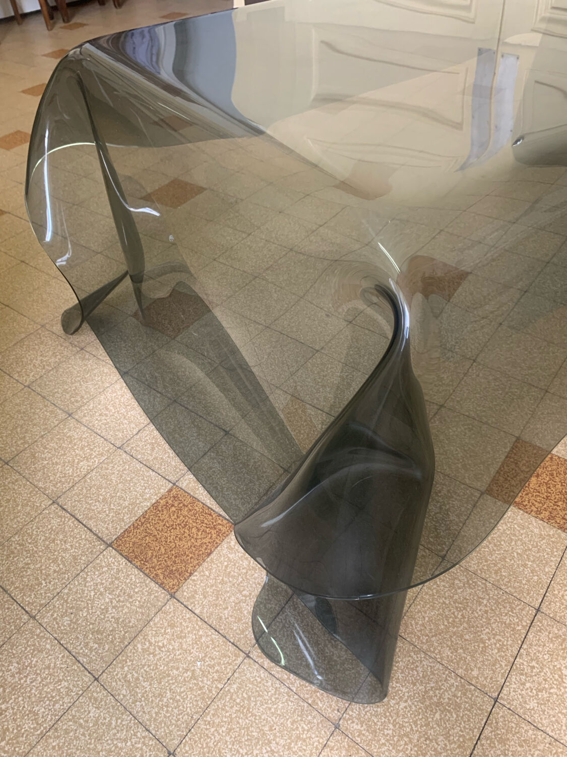 Table basse Plexiglass fumée