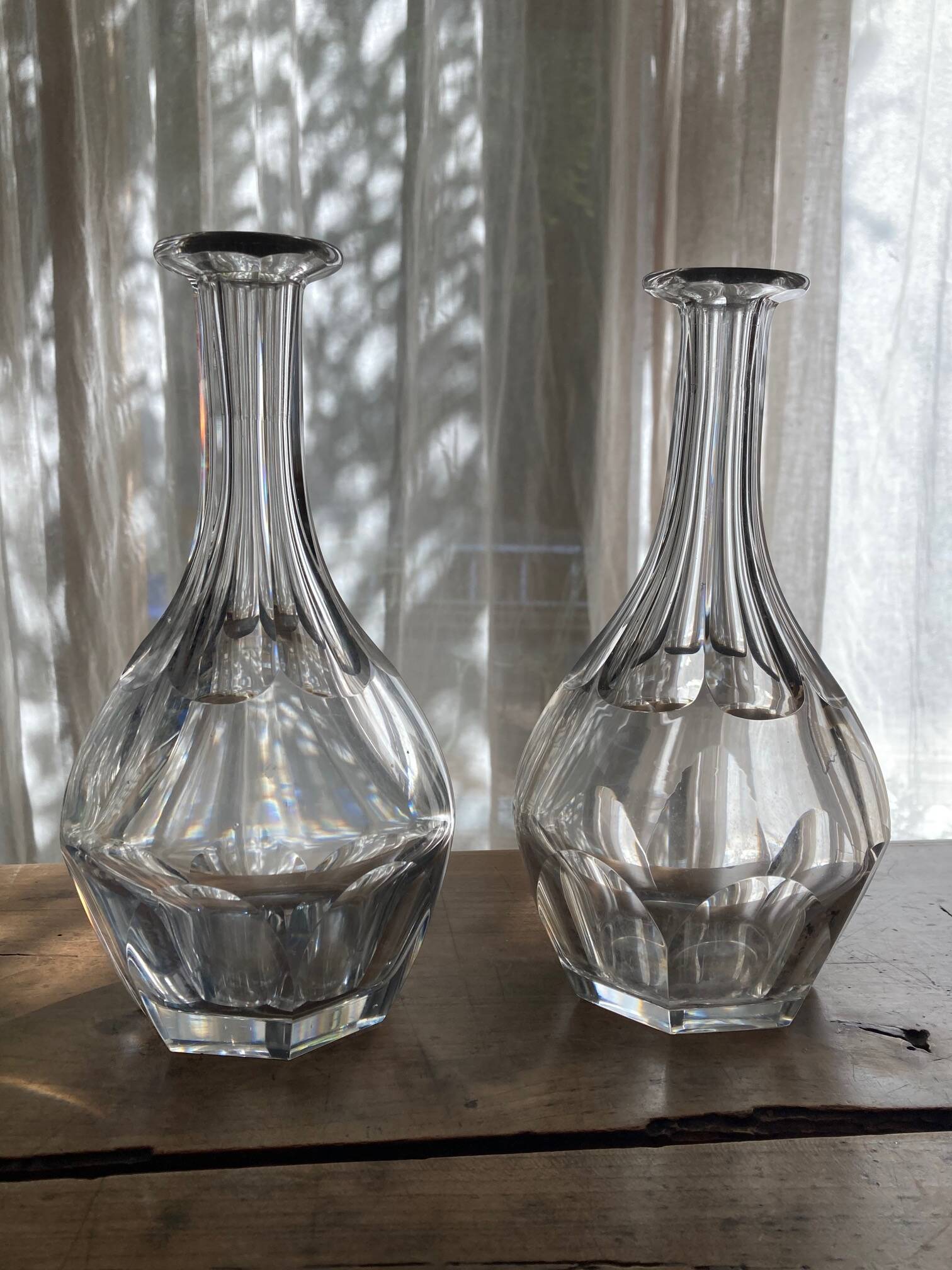 Baccarat crystal carafes