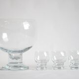 Glass Punch Bowl By Erkkitapio Siiroinen For Riihimaen Lasi, Finland 1970S