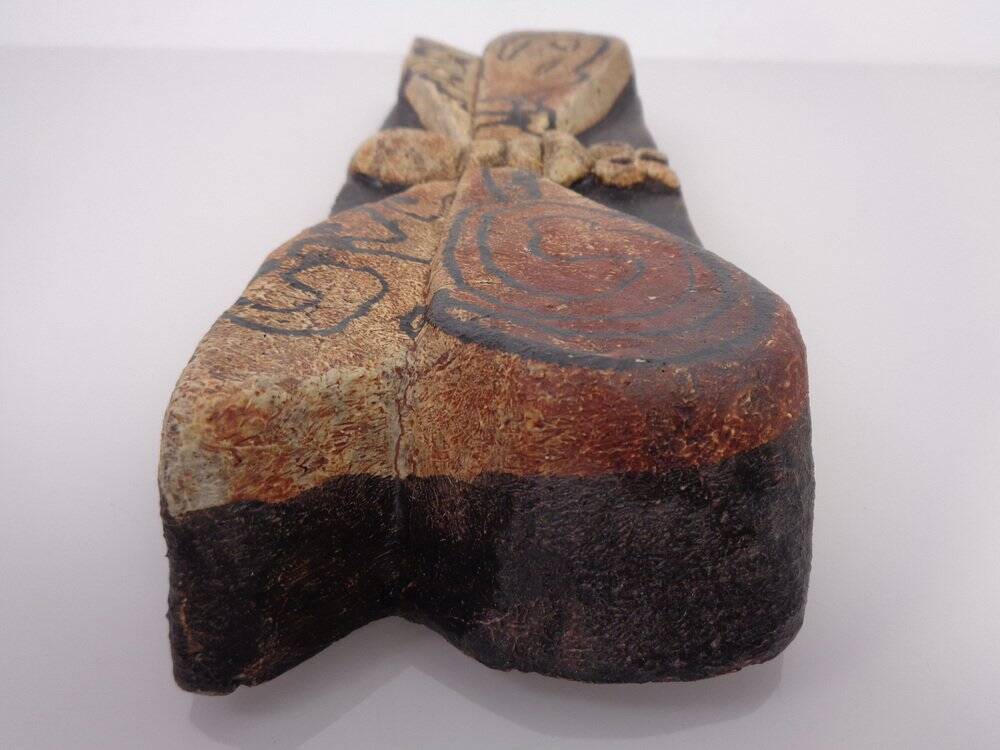 Studio ceramic butterfly wall plaque by Gerhard Liebenthron, Germany, 1982.