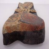 Studio ceramic butterfly wall plaque by Gerhard Liebenthron, Germany, 1982.