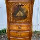 Secretary louis XV curved, varnish Martin, marquetry