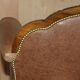 Chesterfield Regency 1810 antique canapé restored in leather with a carved frame.