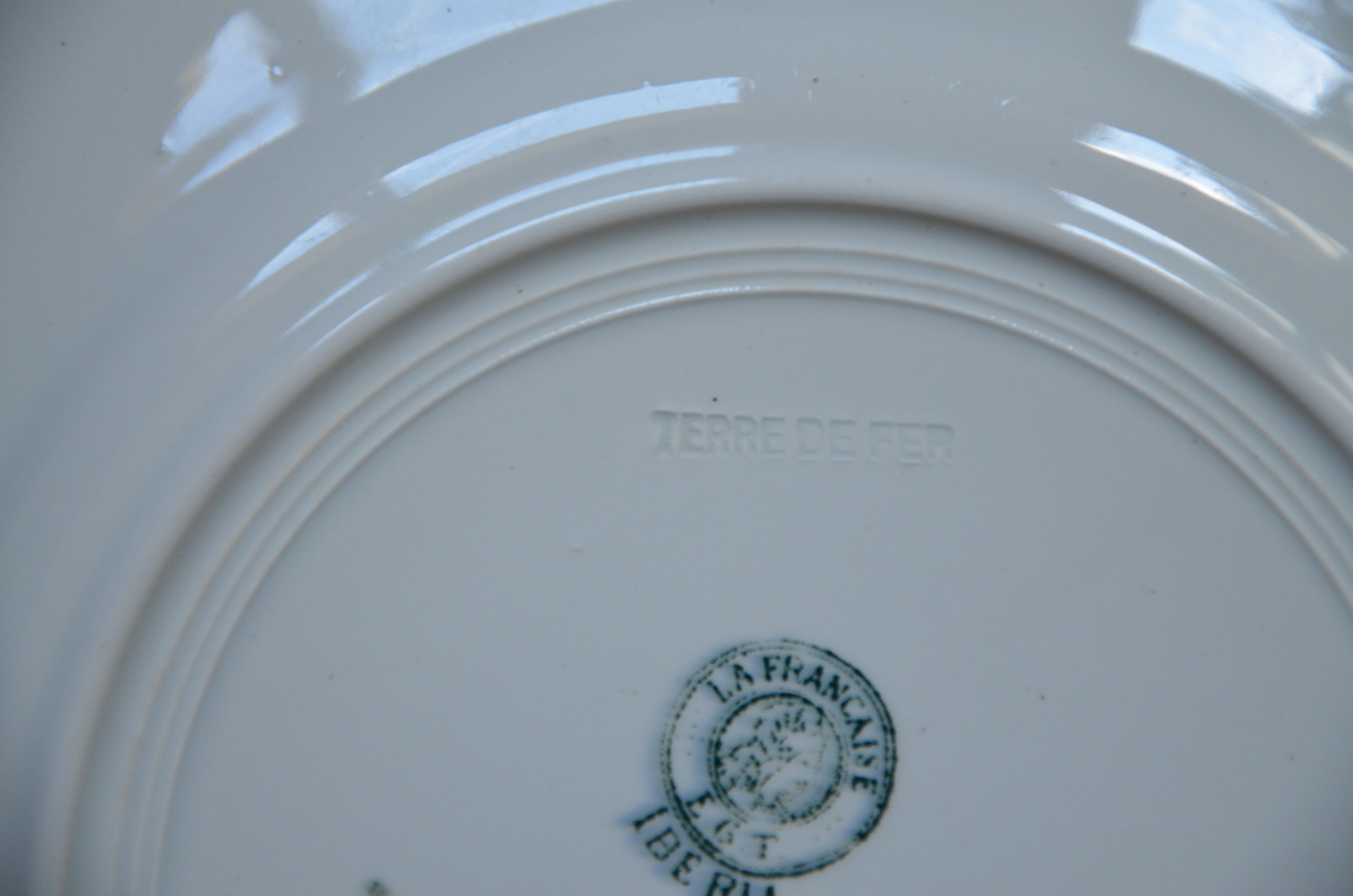 Lot de 8 assiettes Saint Amand, collection Iberia