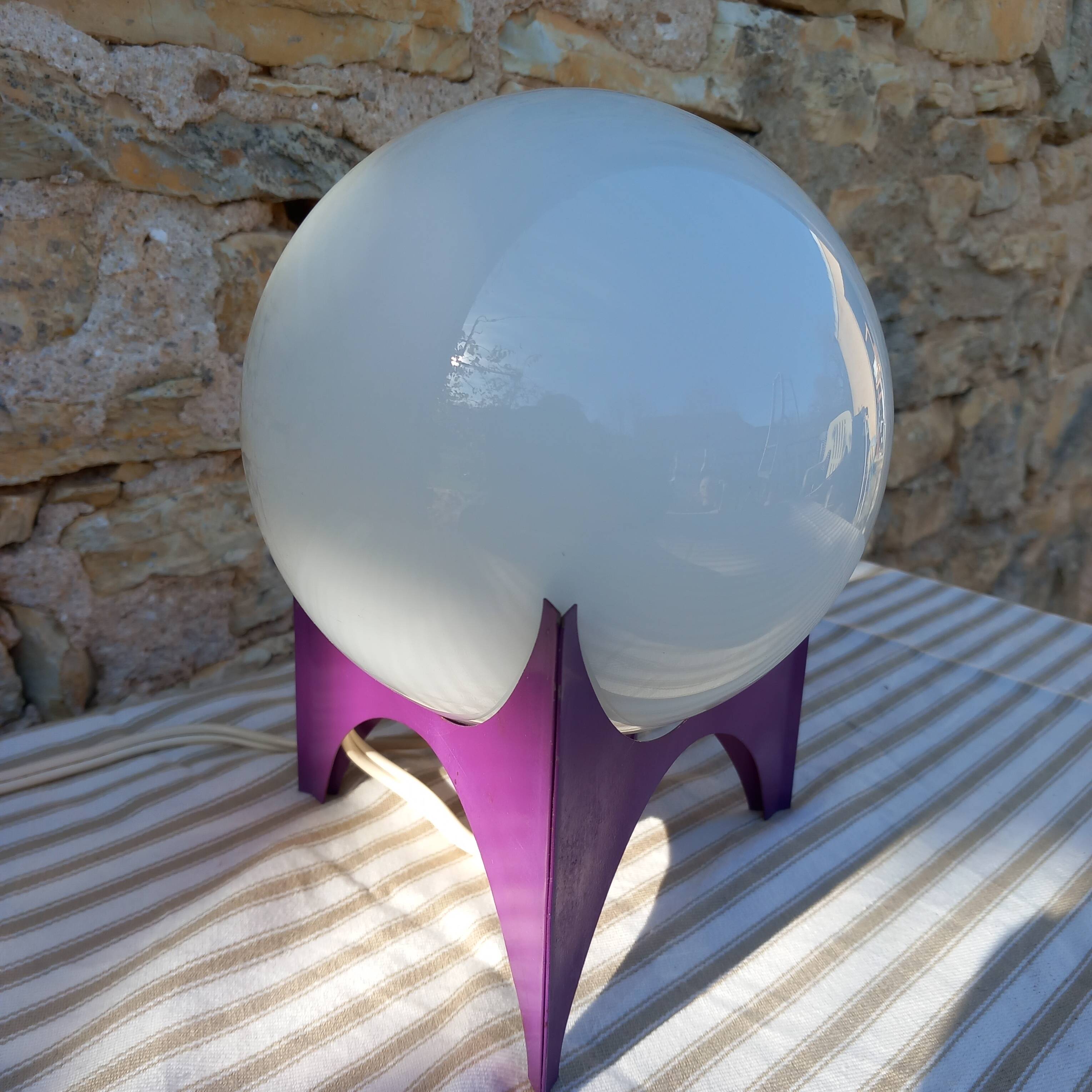 Space age table lamp from the 80s