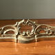 19th-century bronze fireplace garniture