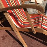 Chilienne transat vintage rayures