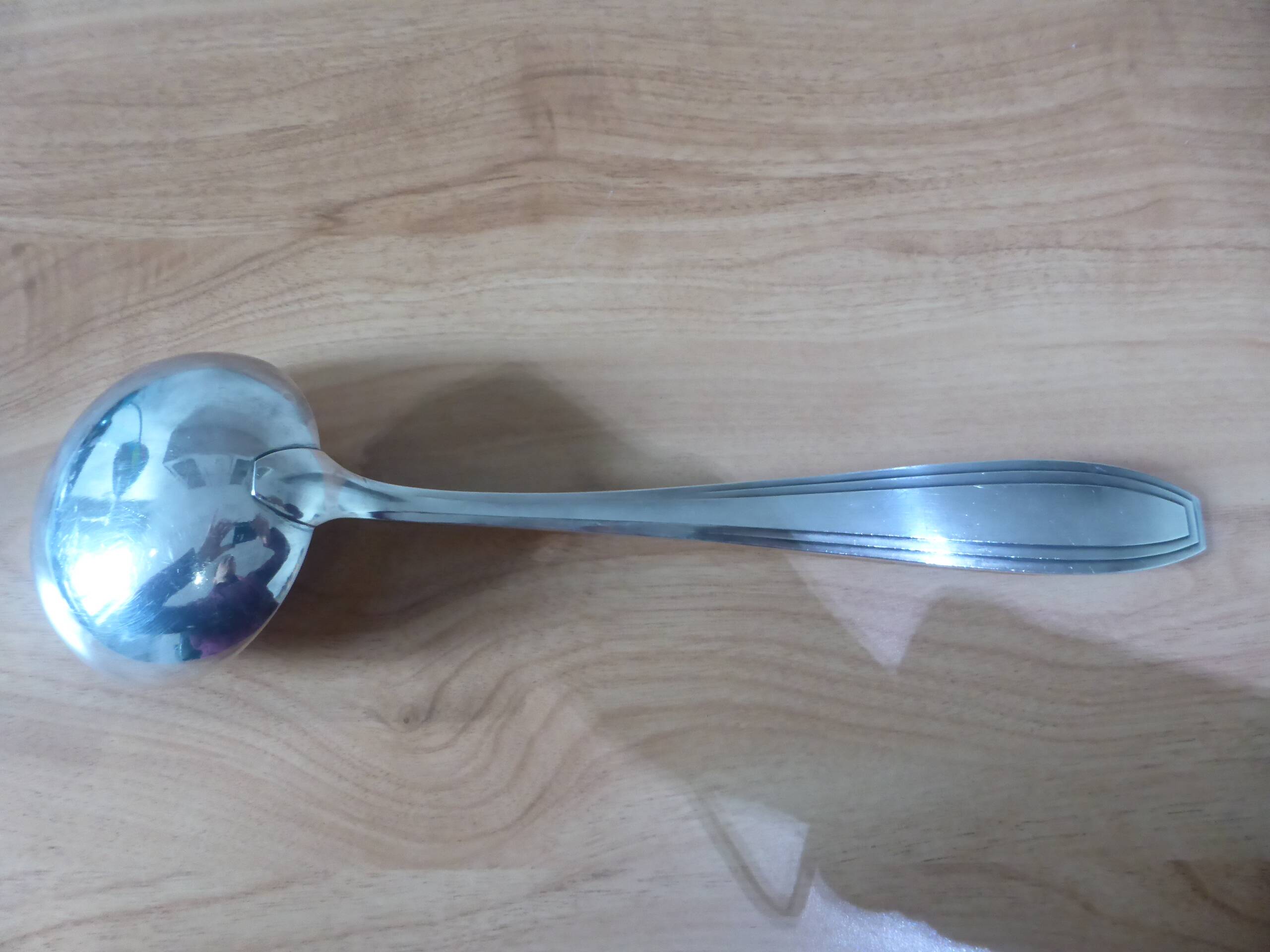 1 vintage silver-plated metal ladle 240551