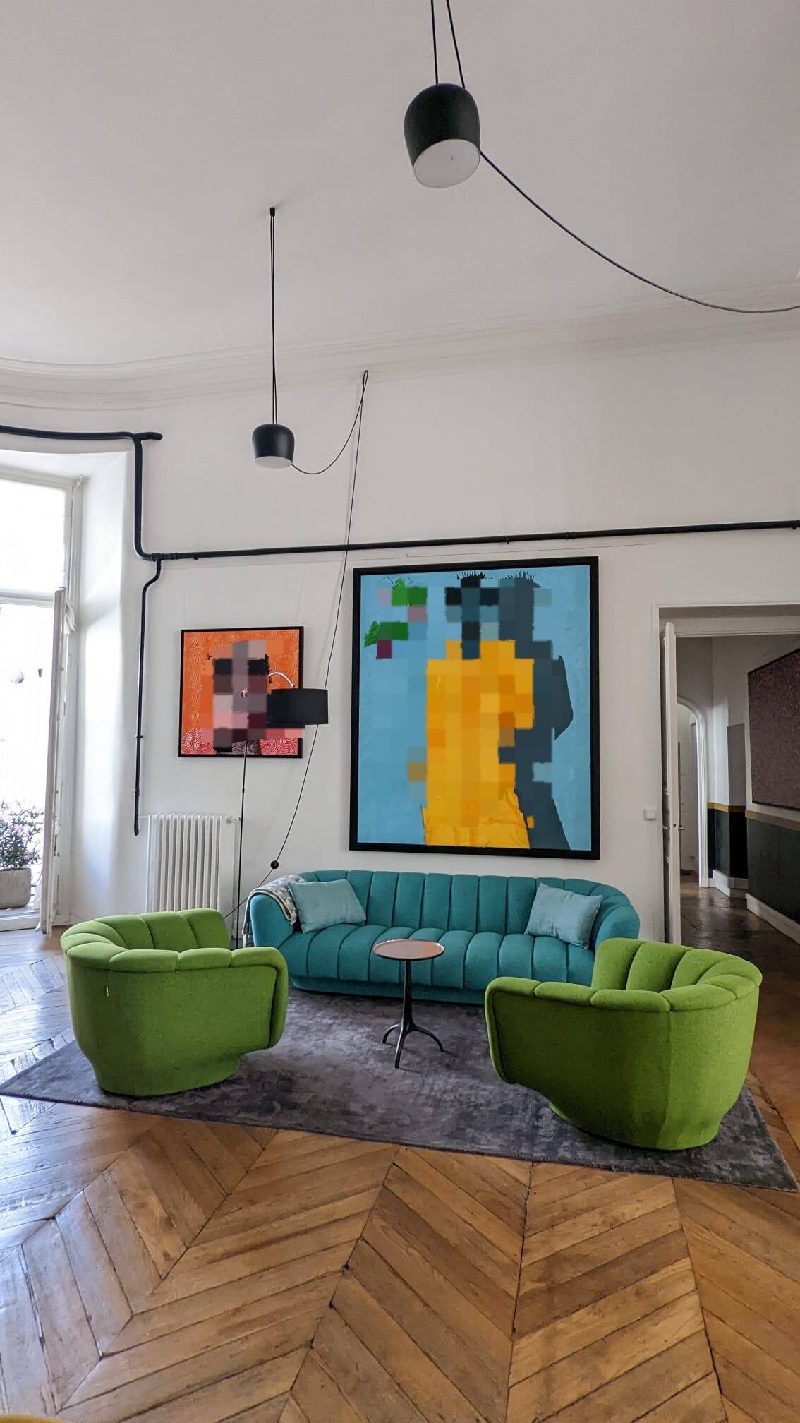 3-seater sofa ODEA 2, designed by Roberto Tapinassi and Maurizio Manzoni.