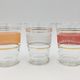 Set of six vintage glasses