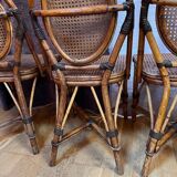 Rattan bistro chairs