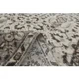 1970s Vintage Turkish Oushak Handmade Wool Cotton Beige Area Rug 154x240