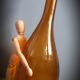 Bouteille marron ocre