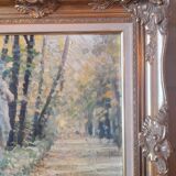 Old vintage painting signed Dimitri MIKHAÏKOV gilded frame