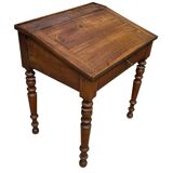 19th century Louis Philippe walnut drop-leaf desk