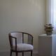 Pair of Danish armchairs in beech, reupholstered in lambswool, Art Nouveau, 1900s.