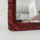Vintage wicker mirror