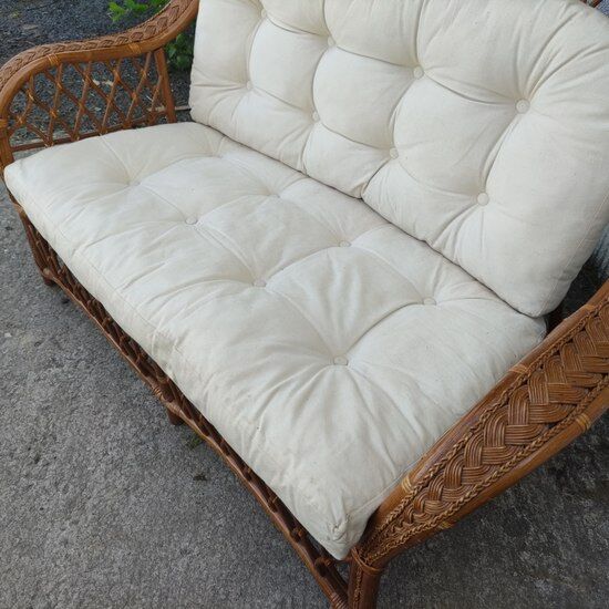 Rattan sofa