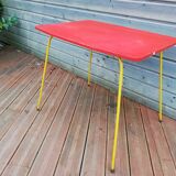 Set of 4 chairs and a vintage table, 70s