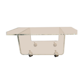 Table basse roulante en plexi