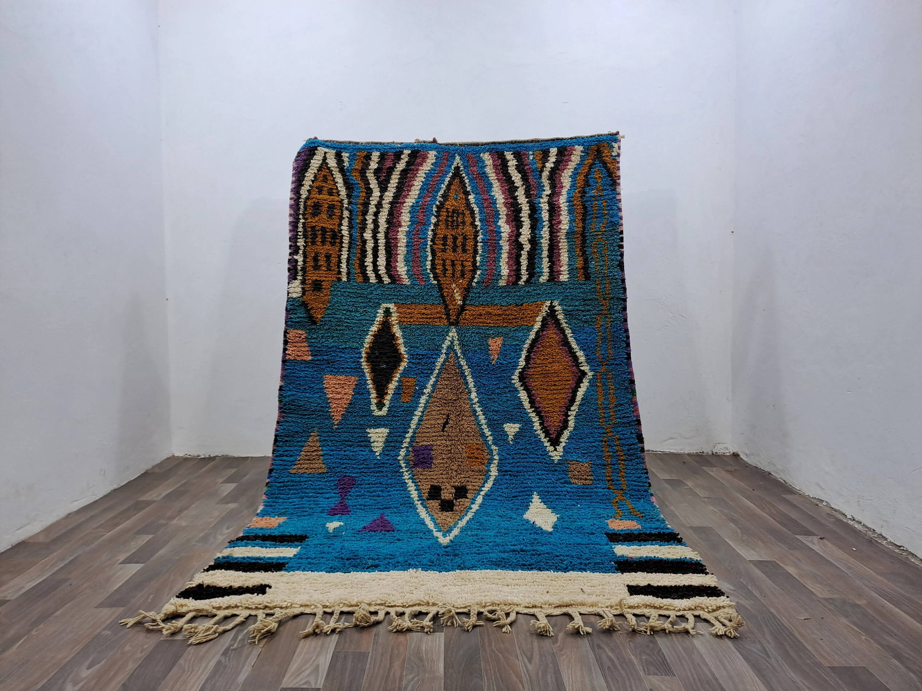 Traditional Moroccan rug, pure wool, 3x2 m.