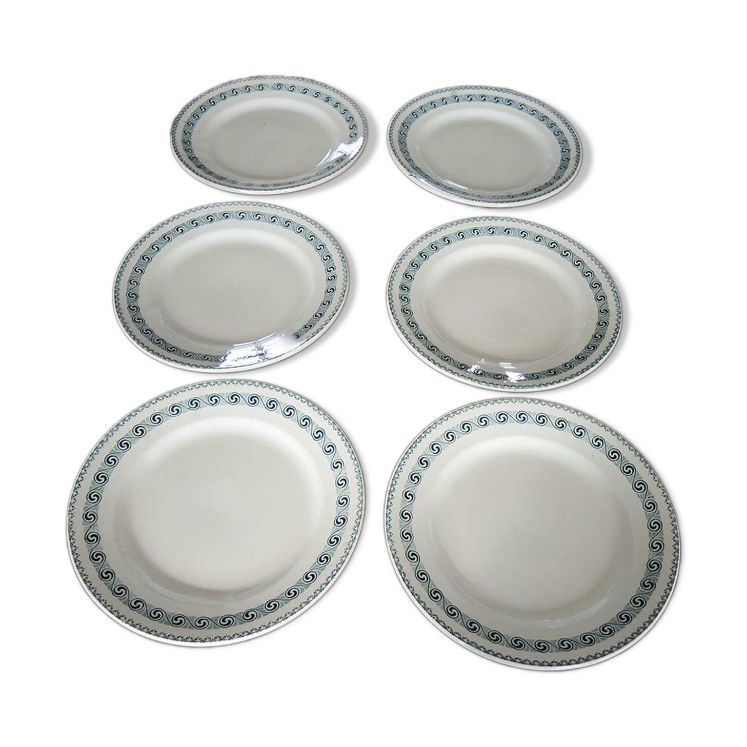 6 Old Plates Plates Moulin des Loups – Rachel