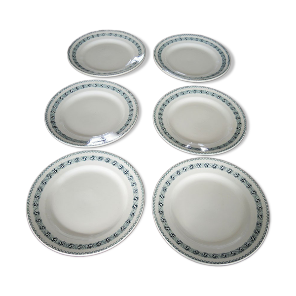 6 assiettes plates Moulin des loups rachel