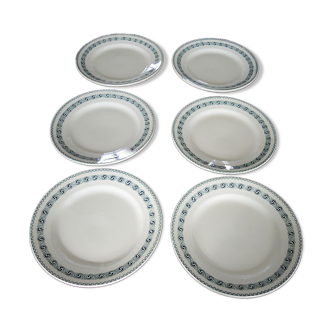 6 assiettes plates Moulin des loups rachel