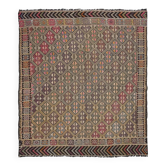 6x7 Turkish Vintage Kilim Rug, 180x207Cm