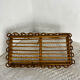Shelf or wall console in rattan and bamboo
