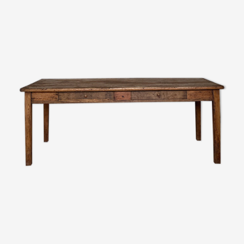 1900 pine and chestnut farm table