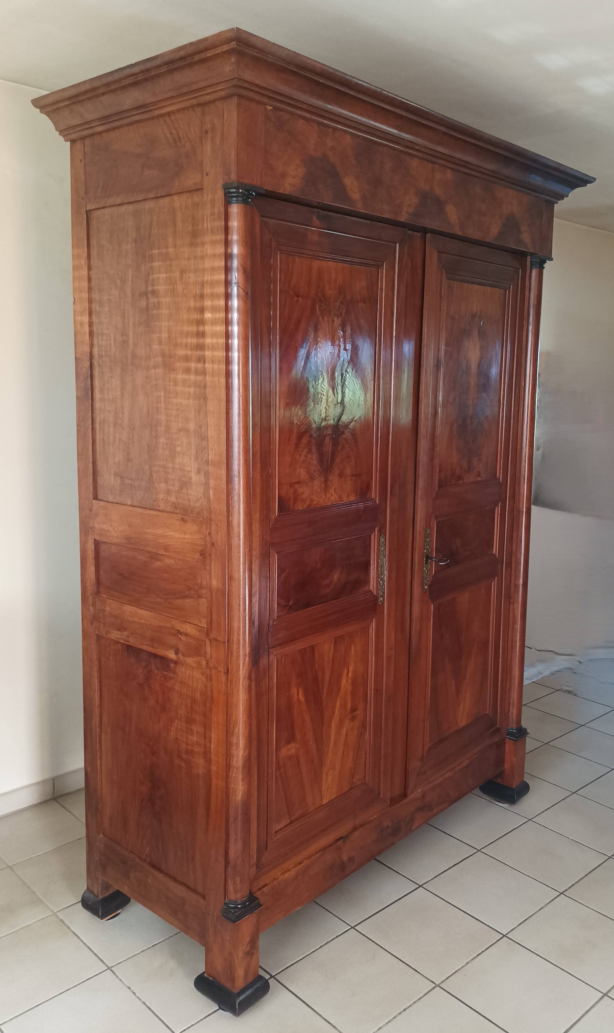 Empire walnut wardrobe