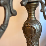 Big bronze candleholder
