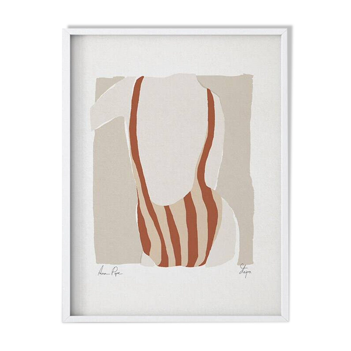 Female figure giclee art print, 50x70cm