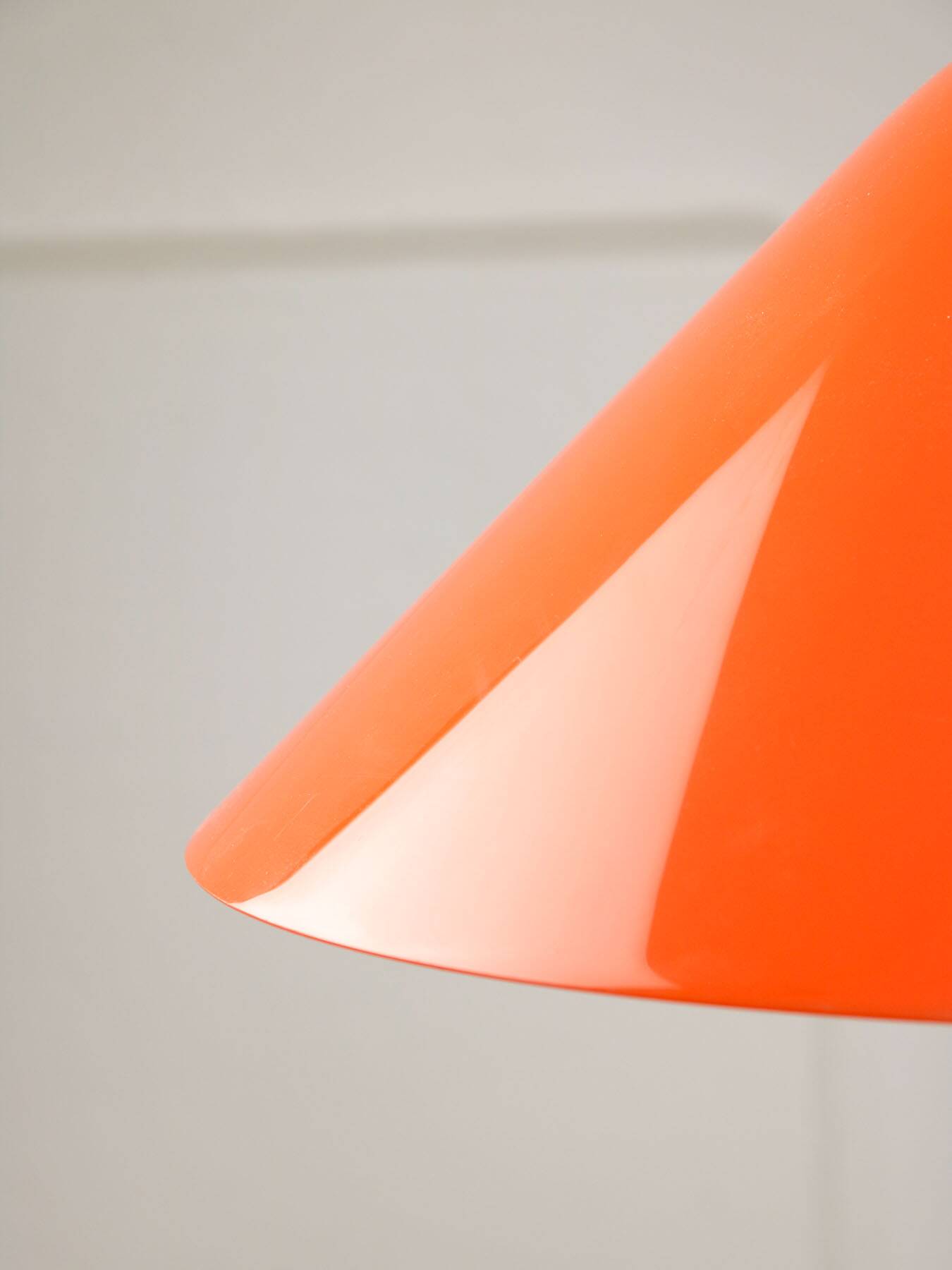 Mid-Century Orange Pendant Lamp from Guzzini, 1960s