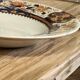 Solid oak farmhouse table "brut" 247x89, top "chocolate oak"