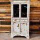 Armoire parisienne vitrée et patinée