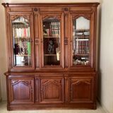 Cherry bookcase stamped Louis Tricoire